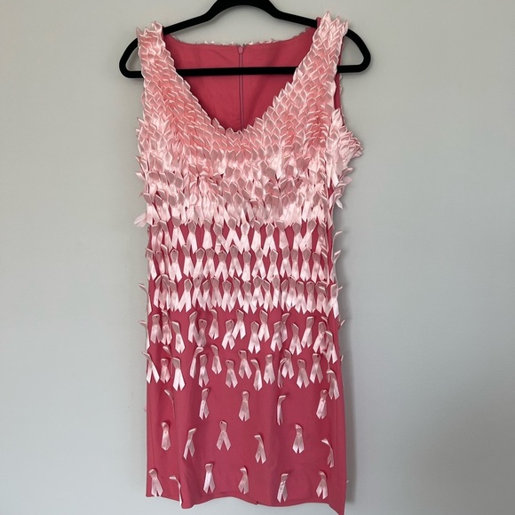 Women's Custom Breast Cancer Awareness Pink Ribbon Sleeveless Mini Dress Size S - Picture 1 of 9
